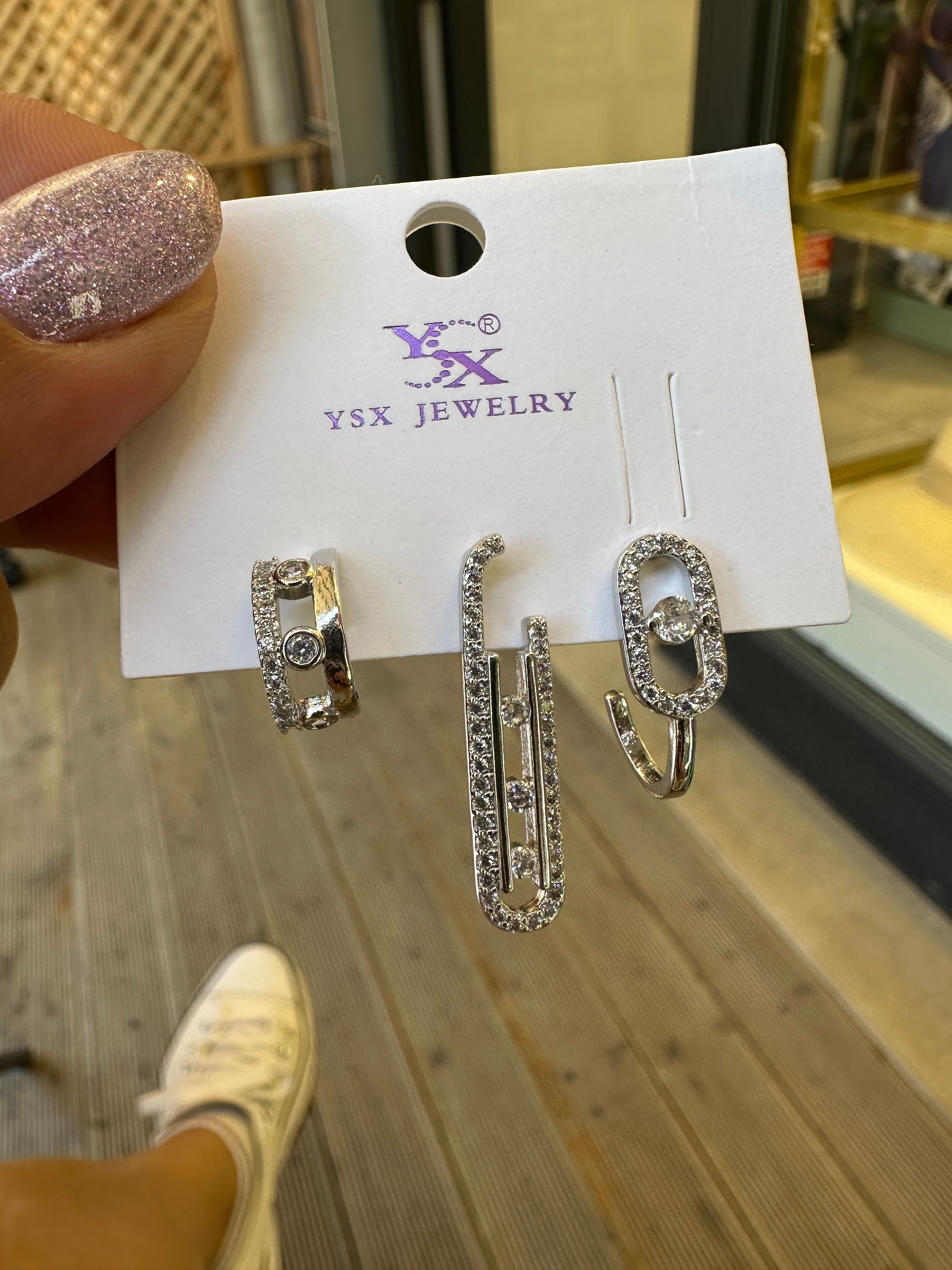 Özel Seri Mesi Silver Set Küpe