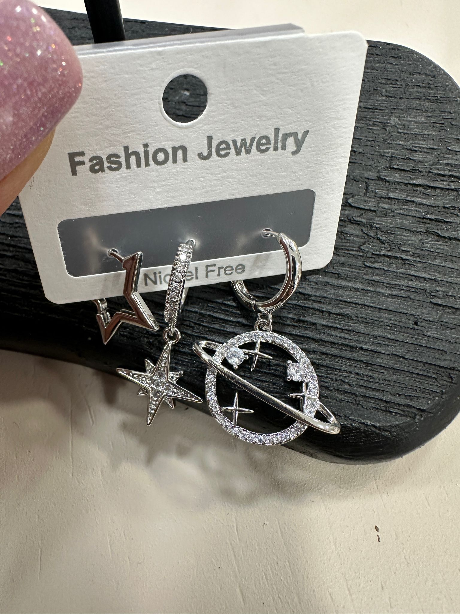 Silver Gezegen Küpe