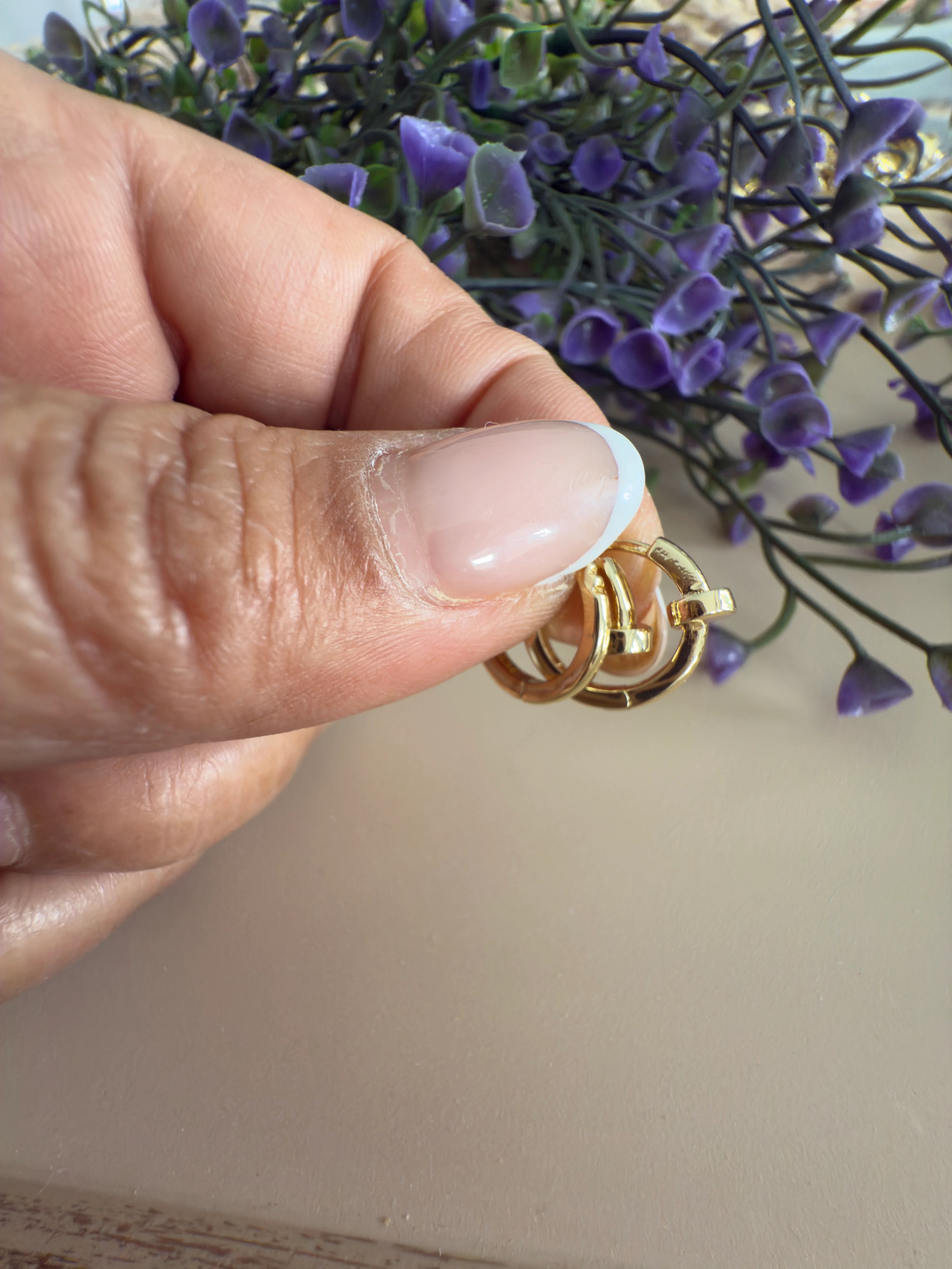 gold çivi halka küpe