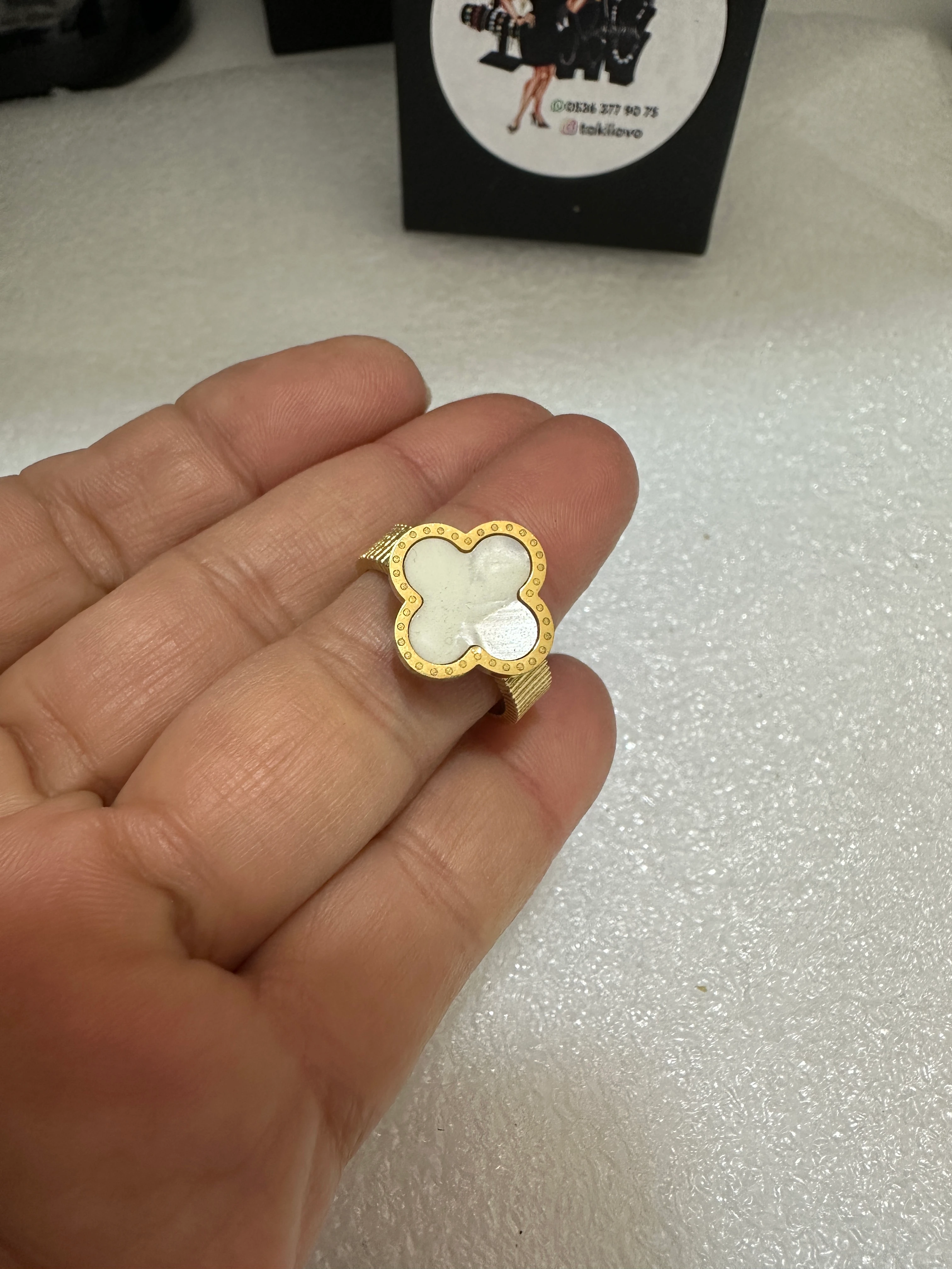 Çelik Vancelee Ölçüsüz Gold Yüzük