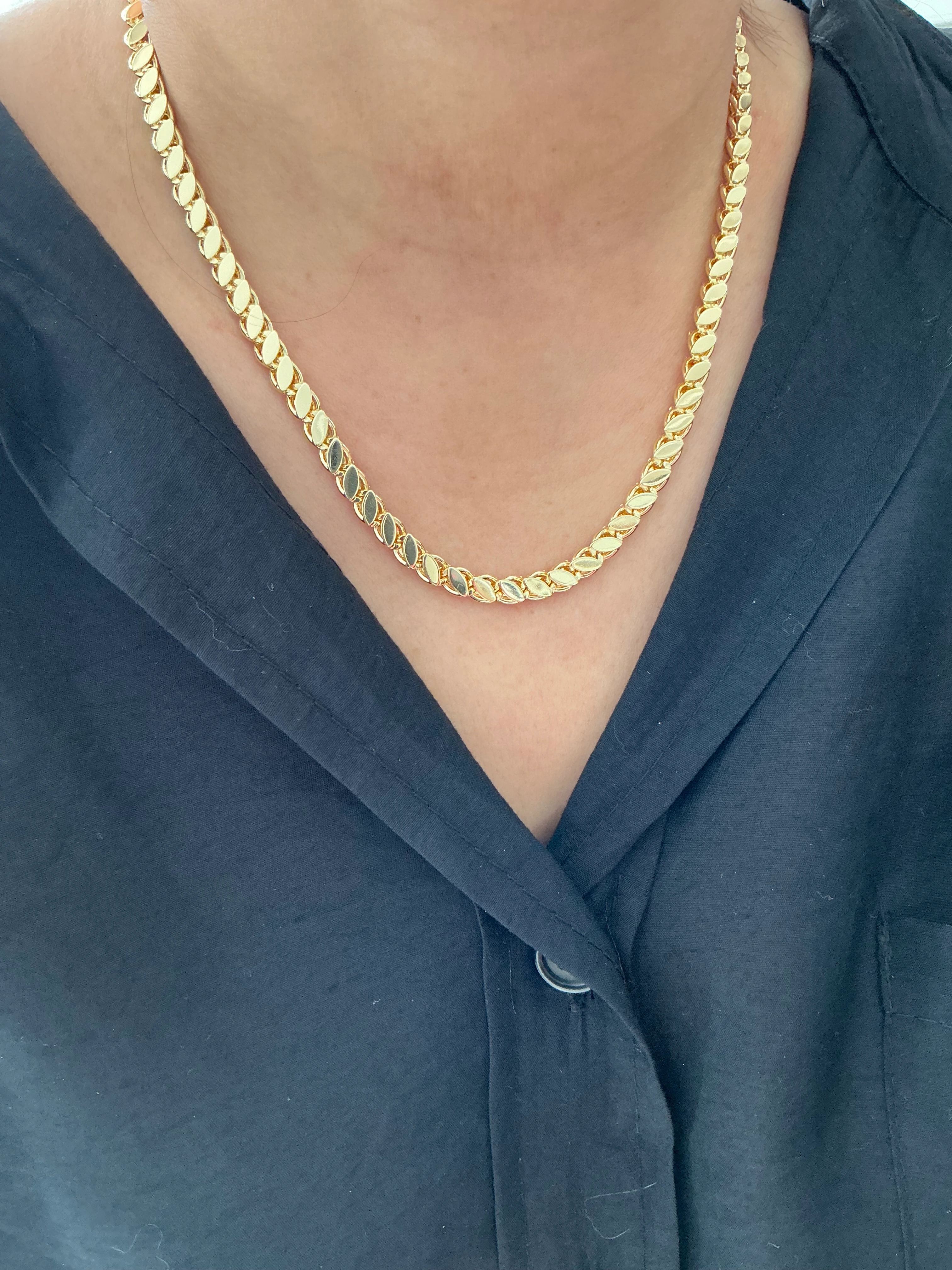 Arpa Zincir Gold Kolye