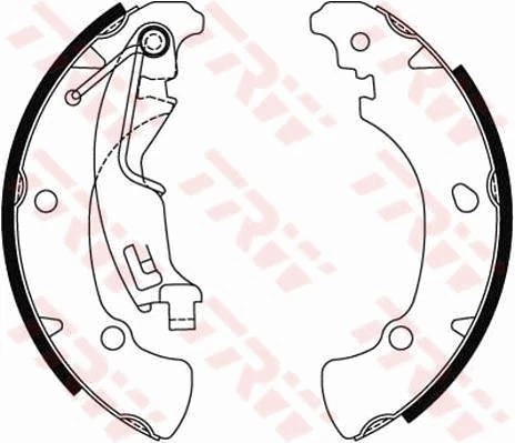 Arka Pabuç Balata Idea 1.2 16v 1.3 Jtd 1.4 16v 2003 > Punto 1.4 1.9jtd 09-03 > Musa 1.3d 203x38