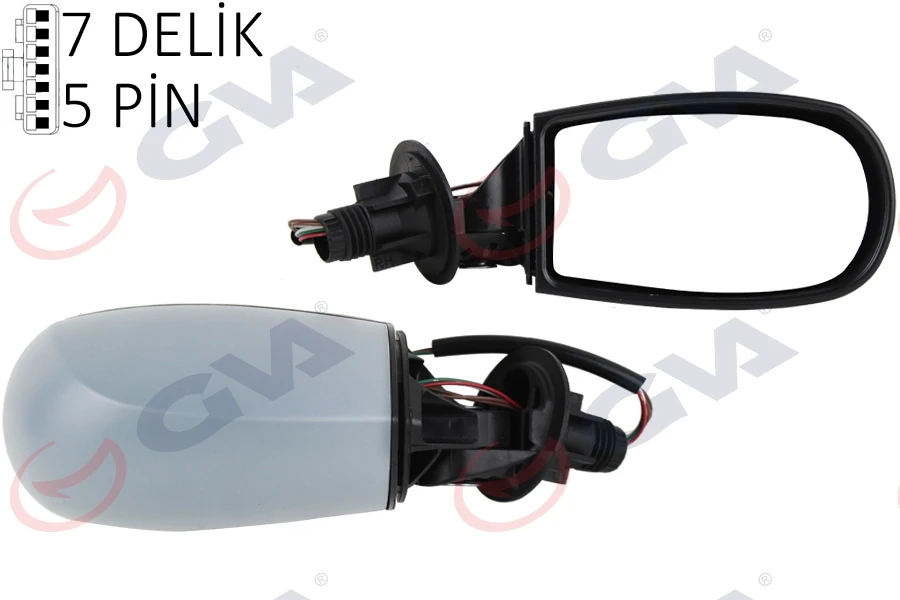 Dış Di̇ki̇z Aynası Sağ Punto 04> Elektri̇kli̇ Isitmali Si̇yah Astarli Konveks 5 Fi̇ş Vm-156ehpr