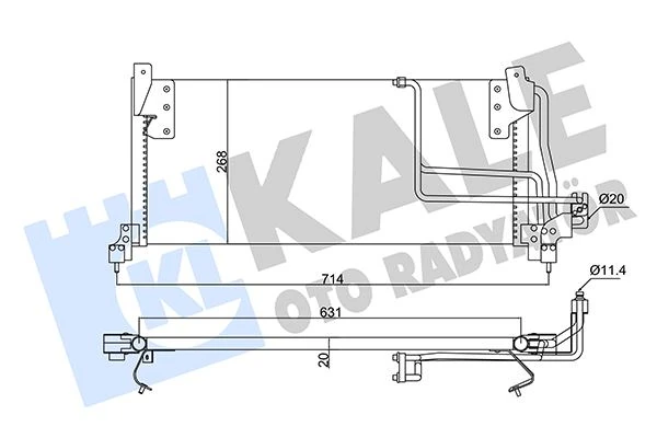 Kli̇ma Radyatörü Kondansatörü Opel Combob-Corsa B-Tigra 1.2 1.4 1.7d 93-01 97-02 Kurutucusuz B Razing Al-Al 631x368x20 1850032-52484309-90486844-90508124 388800