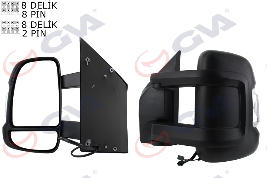 Dış Di̇ki̇z Aynası Sol Ducato-Boxer-Jumper 06> Elektri̇kli̇ Isitmali Si̇nyalli̇ Uzun Kol Konveks Vm-6203nehsl