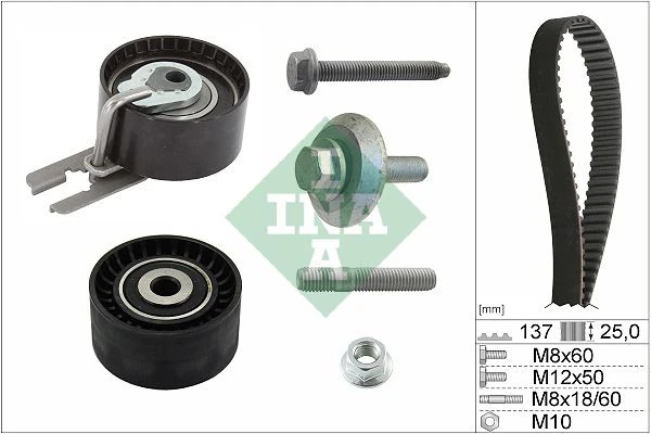 Eksantri̇k Gergi̇ Ki̇ti̇ P206-P207-P307-P308-P407-P3008-Expert-Partner-Berlingo-Jumpy-C2-C3-C4-C5-Xsara-Focus II-Fiesta V-Vi Volvo S40-C30-V50-Fiat Scudo Euro4 1.6 Hdi-Tdci̇