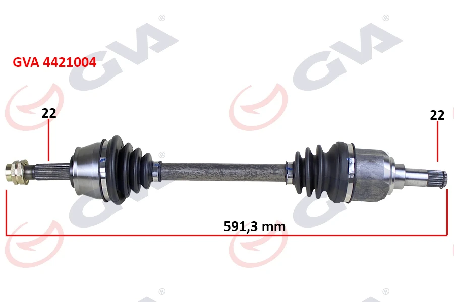 Komple Aks Sol Palio 1.2-1.4-1.6 16v Aks Lale Li̇ 591mm