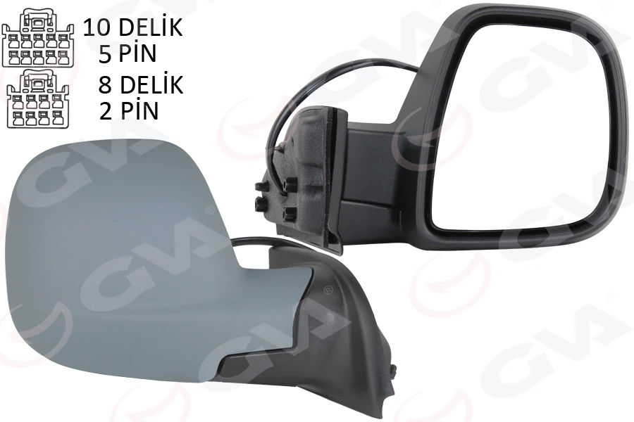 Dış Di̇ki̇z Aynası Fiat Yeni̇ Doblo Combi̇-Carg0 Elektri̇kli̇ Astarli Rezi̇stansli Sağ 23 -