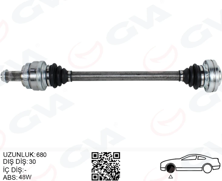 Komple Aks Arka Sol BMW X3 E83 04> 680mm
