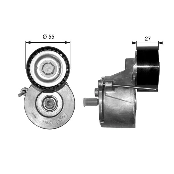 Alternatör Gergi̇ Rulmanı Kütüklü P206 1.4hdi-407-Partner 1.6 Hdi-C3 1.6 16v-C5 1.6hdi-Berlingo 1.6
