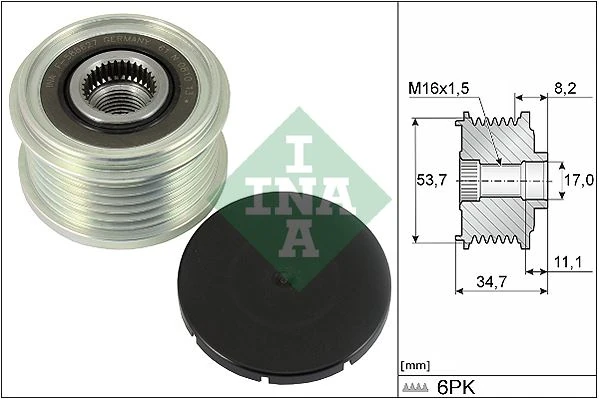 Alternatör Kasnaği Corsa E 1.3 B13dte-B13dtn-B13dtc-B13dtr