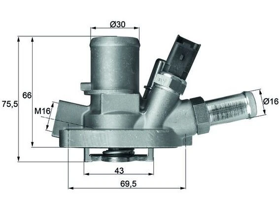 Termostat Komple Linea-Bravo II-Grande Punto 1.4 T-Jet 07 > G1019.80