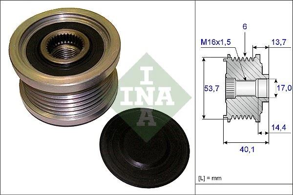 Alternatör Kasnaği Astra J-Insignia-Adam-Zafira Tourer C-Aveo-Cruze-BMW 5 E60-E61 520d 6 Knl
