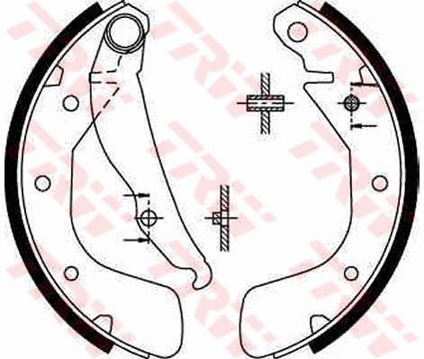 Arka Pabuç Balata Corsa C 00-09 Vectra A 93-95 Astra F 91-98 Lacetti 05 >nubira 03 > 200x46