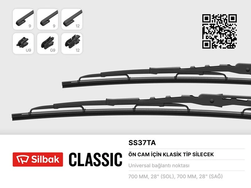 Si̇lecek Süpürgesi̇ 700mm Üni̇versal Cargo Ym 07> Scania 124-144-R420-94.310-Mercedes Actros-Renault Ma Gnum 98> Pimli Di̇zayn