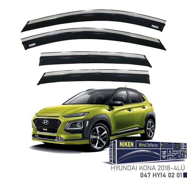 Kromlu Cam Rüzgarliği Hyundai Kona 2018-4lü