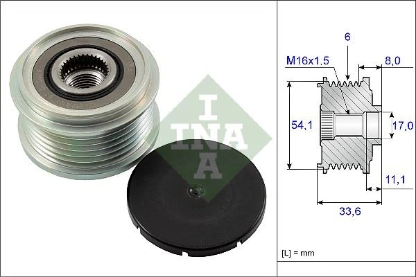 Alternatör Kasnaği Rulmanli Ducato-Sucudo-Boxer-Jumper-Partner-Berlingo 2.0 Hdi 02 Mondeo 07