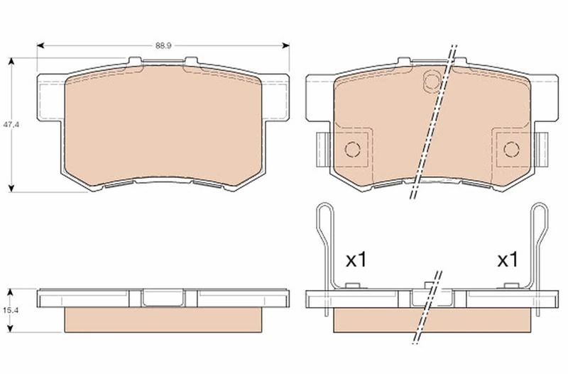 Arka Balata Civic Vii 01-05-Civic VIII 05 Accord Vii 98-02-Accord VIII 06