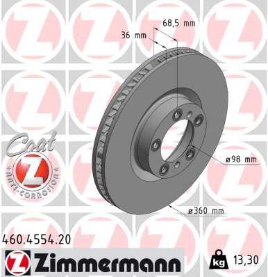 Fren Diski Ön Sağ Porsche Cayenne 9ya 17 Panamera 971 16 360 Mm-36mm