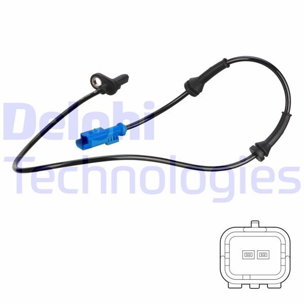 ABS Devi̇r Sensörü Arka Crossland-P207-P208-P301-P2008-Bipper-C-Elysee-C3 Aircross-C3 II-III C4 Cactu S-Nemo-Ds3