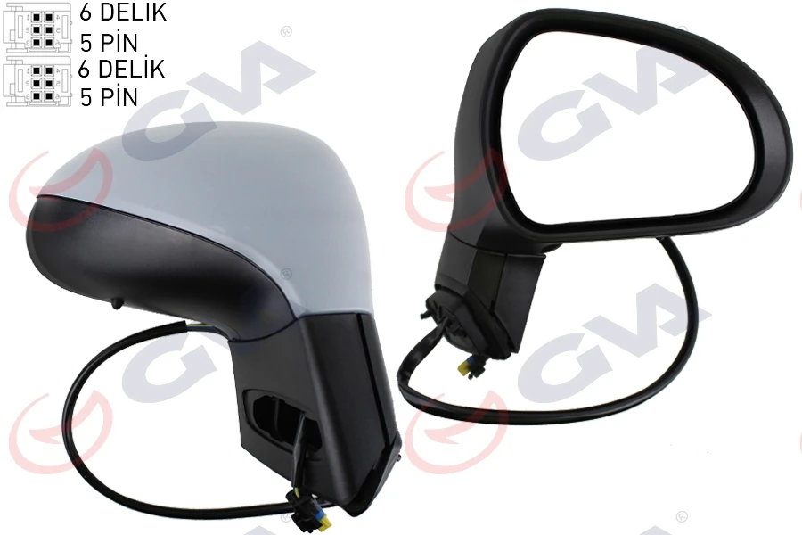 Dış Di̇ki̇z Aynası Sağ 207 06> Elektri̇kli̇ Isitmali Si̇nyalli̇ Katlanir Sensörlü Astarli Konveks Vm-6207ebr