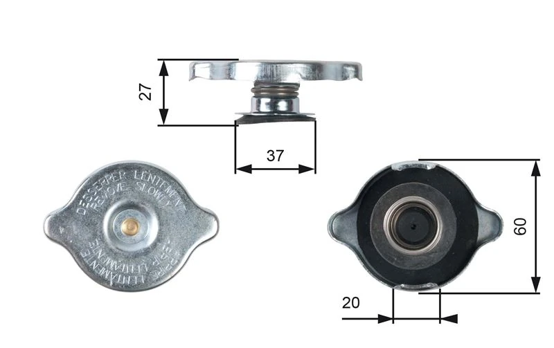 Radyator Yedek Su Depo Kapagi Mercedes W124 W201 W202 W210 W126 W140 W461 W463 W638