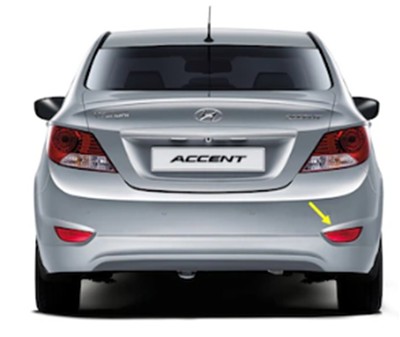 Reflektör Arka Tampon Sağ Hyundai̇ Accent Blue 2011->