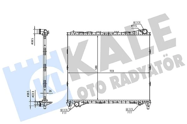 Motor Su Radyatoru Land Rover Range Rover L405 L494