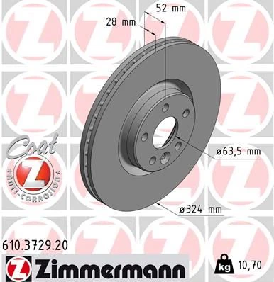 Ön Fren Aynası Adet Volvo Xc60 D3 D4 D5 2.4d 2.0t 3.2 T5 T6 2008 >2017 Cap 324x5 Bjn
