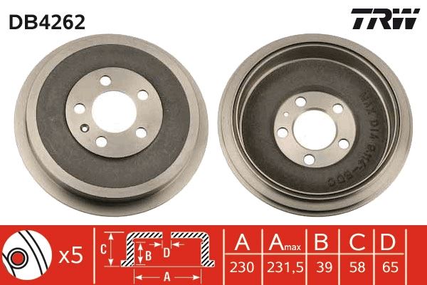 Fren Kampanasi Arka Roomster 1.2 TDI-1.4-1.4 TDI-1.6-1.9 TDI 06 > Octavi̇a 1.4-1.6-1.9 TDI 96-10