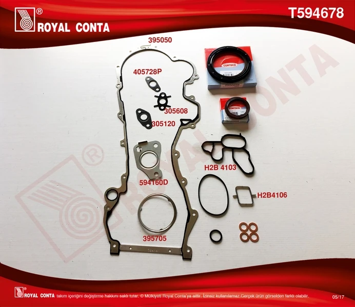 Alt Takım Contasi Corteco Keçeli̇ Doblo-Punto-500 1.3mtj 10> 199.a3/a9/b1/b4-223.a9