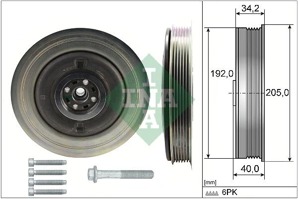 Krank Kasnagi Volvo S60 II 2.0 D2 15>18 S80 II D4 13>16 S90 II D3 16>18 V40 V70 III D2 13>16 Xc40 2.0 D3 18>21 T4 Awd 14>