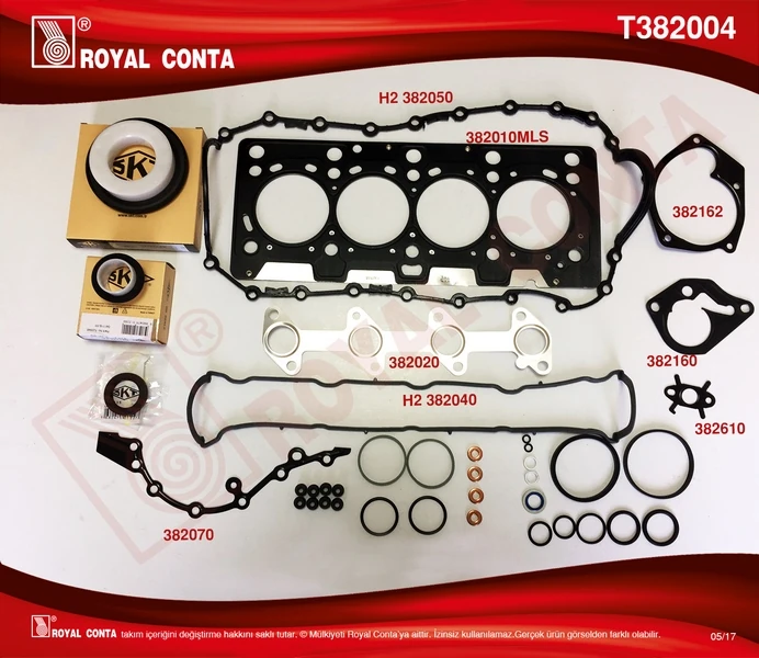 Motor Takım Conta Skt Keçeli̇/sub.lasti̇kli̇ Clio-Megane 1.5 Dci̇