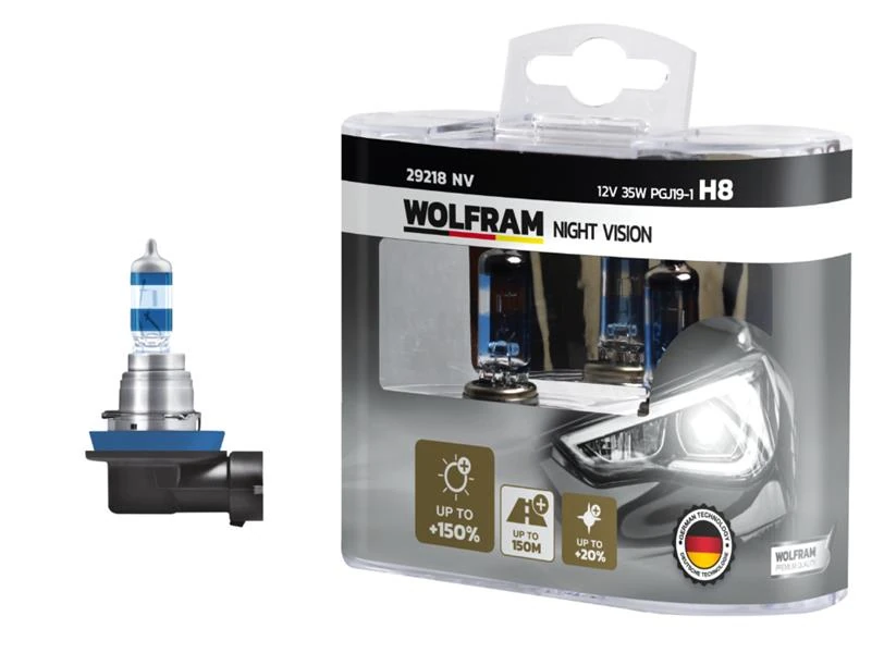 Ampul 12v H8 35 Pgj19-1 Night Vision 150 Fazla 20 Beyaz Işik