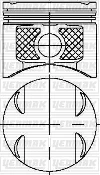 Motor Pi̇ston Segman Std Megane II-Clio II-Clio III-Modus-Scenic II K4j 1.4 16v 79.50