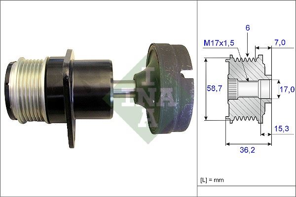 Alternatör Kapli̇ni̇ Şaft Rulmanı Focus 01-04-Cmax 05-- Focus II 04-- Mondeo 07-- Connect 02-1.8 Tdci-1.8 Td
