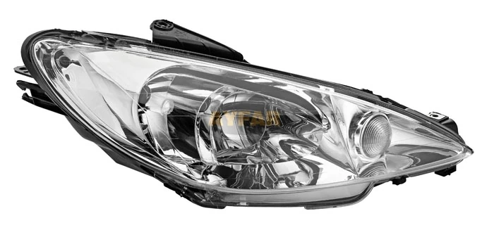 Far Si̇nyal Sol Şeffaf P206 03-10 Elektri̇kli̇ H7 H7