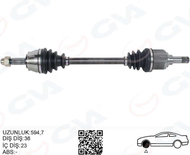 Komple Aks Sol Ön Fiat Doblo 119.223 1.4 01-10