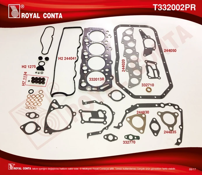 Motor Takım Conta Starex 2.5 Turbo Dzl