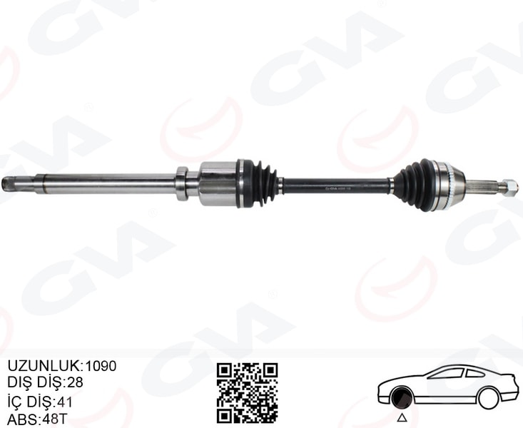 Ön Aks Komple Sağ Ford Transit V347 2.2tdci 115ps-140ps 07>11