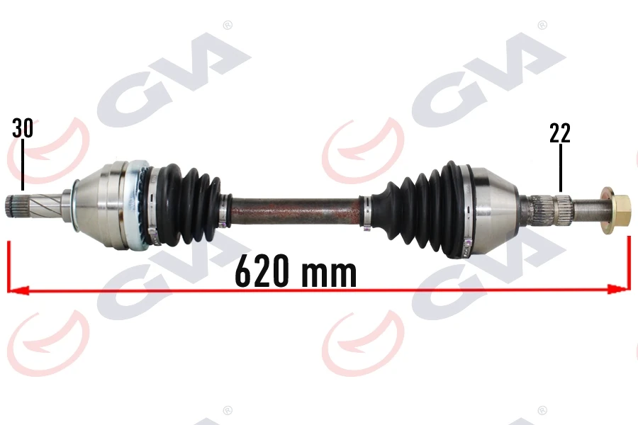 Komple Aks Sol Opel Vectra C 1.6-1.8 02-08 620mm
