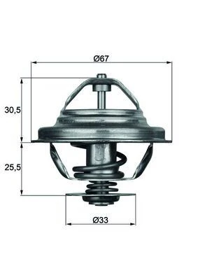 Termostat 80 C BMW M20 M30 M50 S38 E30 E36 E28 E24 E23 E32
