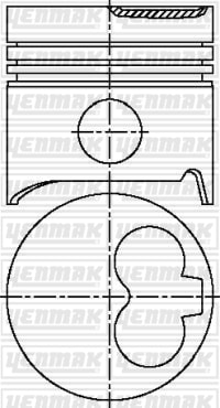 Piston Segman Q78.0mm Std-Renault-Volvo-R 11-R 5-R 9 R 11-R 5-R 9