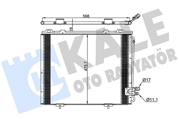 Klima Radyatoru Mercedes E-Class W210 96 02