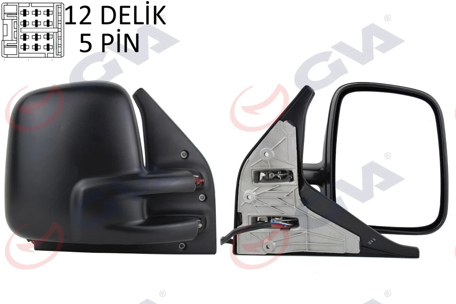 Dış Di̇ki̇z Aynası Sağ Transporter T5 Caravelle 04 Elektri̇kli̇ Isitmali Astarli Konveks 5 Fi̇ş Vm-373ehpr