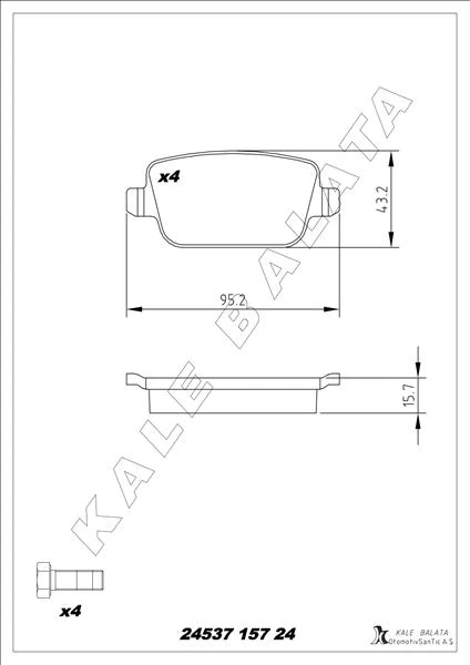 Fren Balatasi Arka Ford Mondeo IV Ca2 07>14 S-Max 09> 06> S-Max 09> Kuga I 08>12 Galaxy III 06> Vol Vo S80 II 06> S80 07> V70 06> V70 07> Xc70 06> . Land Rover Freelander II L359