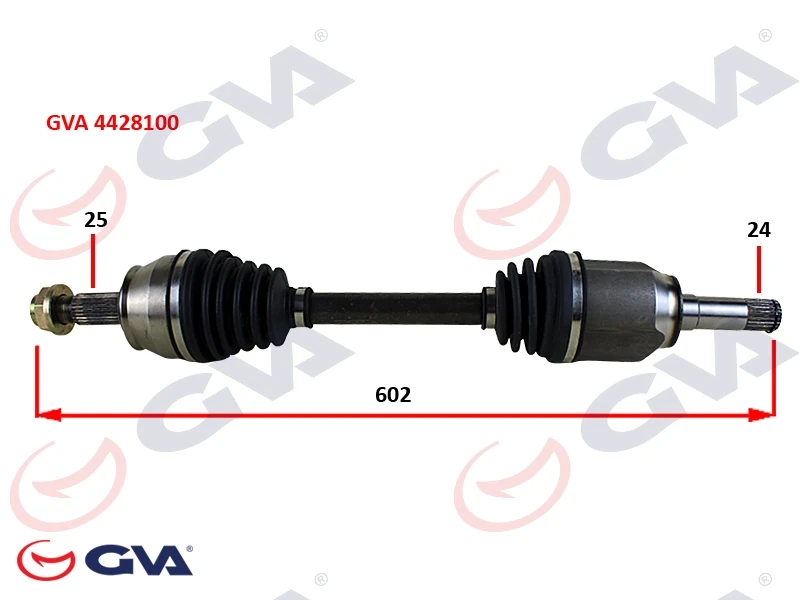 Komple Aks Sol Mi̇lli̇ Aks Lale Li̇ Grande Punto 1.3 Mtj 05-75hp 602mm