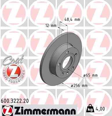 Arka Fren Aynası Caddy III-Golf-V-Vi-Plus-Jetta III-Altea 04 A3 03 Toledo III-Octavia 04 256x12x9dl 986479155-986479b78-Df4271