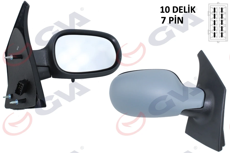 Dış Di̇ki̇z Aynası Sağ Megane Scenic 97> Elektri̇kli̇ Isitmali Sensörlü Astarli Konveks 7 Fi̇ş Vm-133nehpr