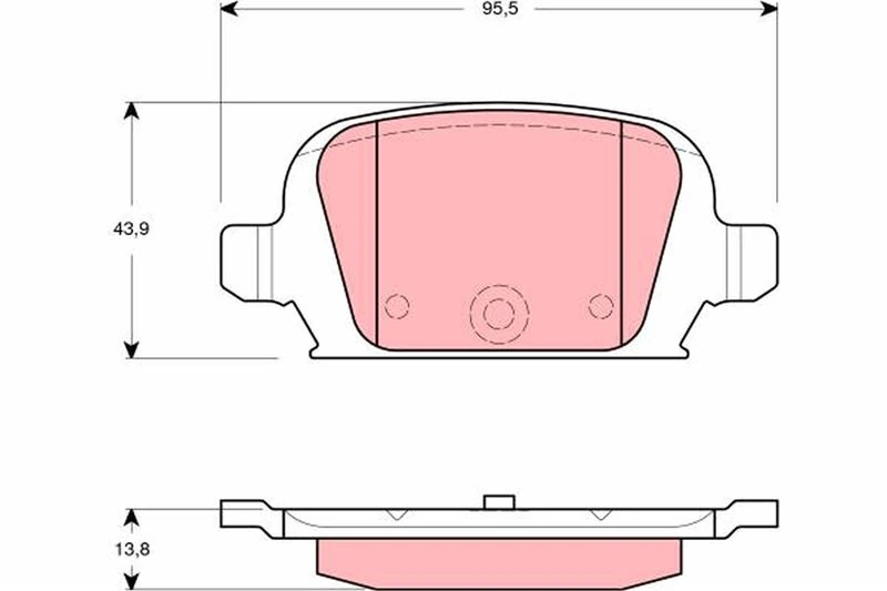 Arka Fren Balatasi Opel Corsa C 1.4 1.7 Cdti̇ 1.8 00>06 Tigra 1.3 Cdti 04>10 Di̇sk Frenler